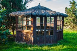 rustic pergola